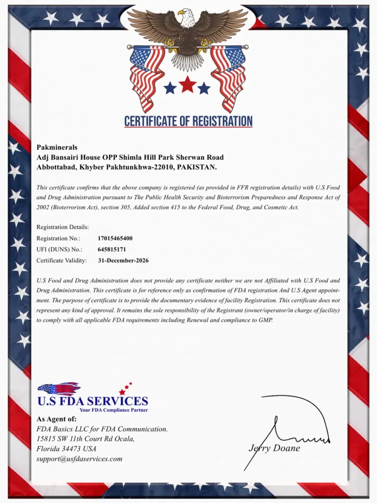 US FDA facility registration