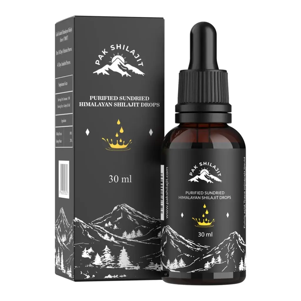 sundried shilajit liquid drops by pakshilajit